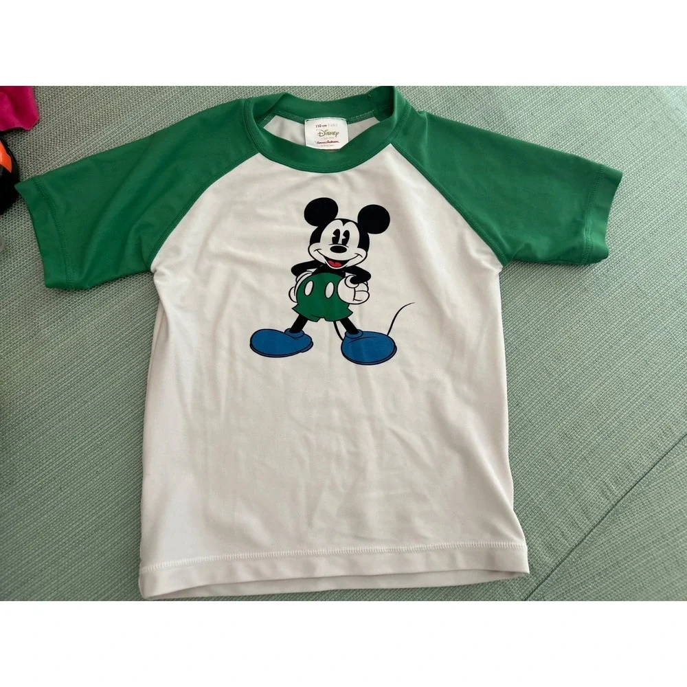 Hanna Andersson Disney swim rash guard Mickey Mouse boys 5 110 cm cruise parks